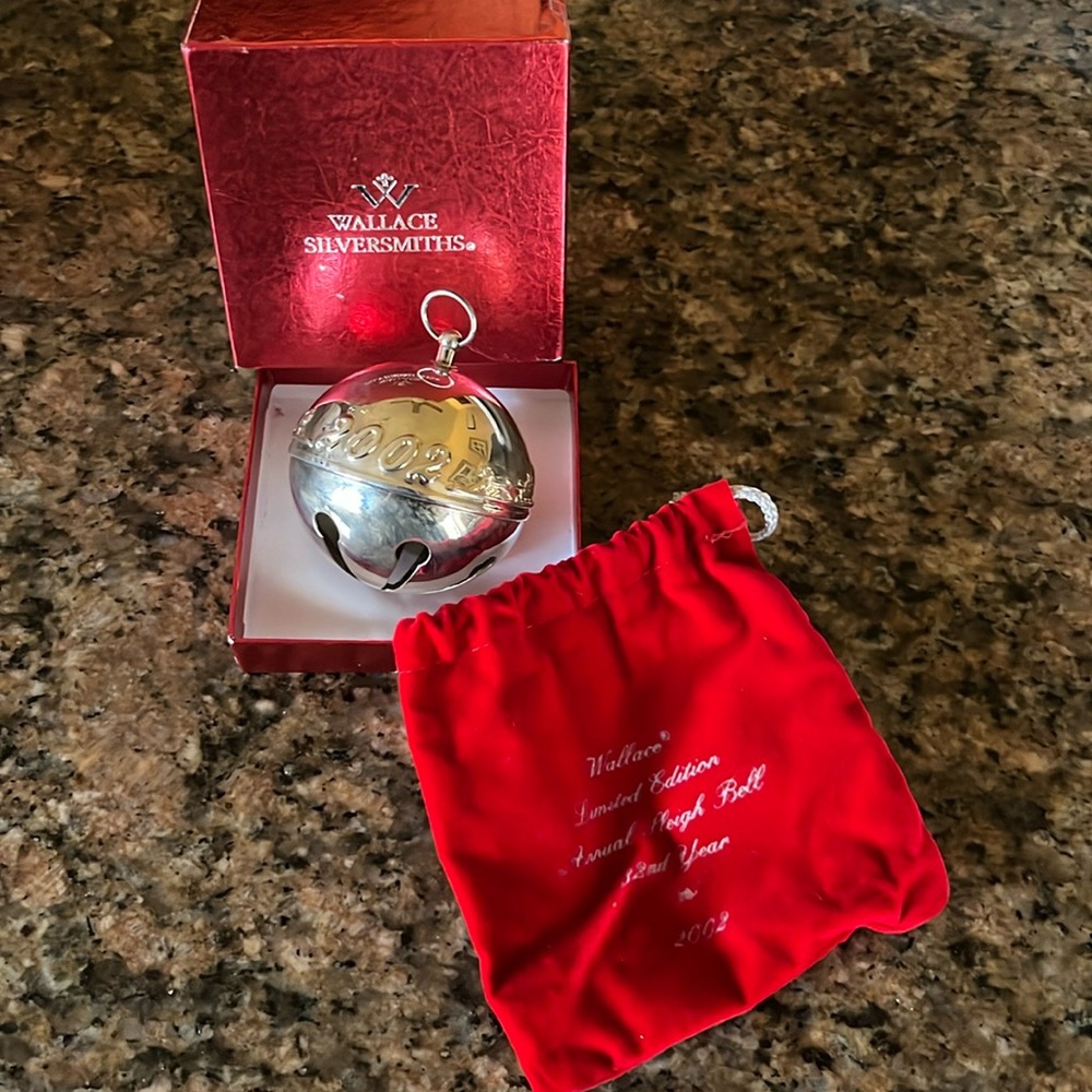 Wallace Silversmiths 2002 Silverplated sleigh bell